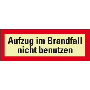 PERMALIGHT® power FEUERWEHRZEICHEN "Aufzug im Brandfall nicht benutzen"