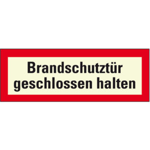 PERMALIGHT® plus FEUERWEHRZEICHEN "Brandschutztür geschlossen halten"
