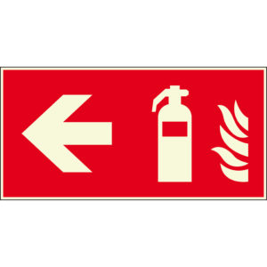 PERMALIGHT® plus BRANDSCHUTZZEICHEN Feuerlöscher und Pfeil links