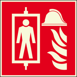 PERMALIGHT® plus BRANDSCHUTZZEICHEN Feuerwehraufzug