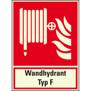 PERMALIGHT® power BRANDSCHUTZZEICHEN Kombischild "Wandhydrant Typ F"