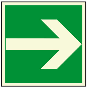 PERMALIGHT® plus FLUCHTWEGSCHILD & RETTUNGSZEICHEN Richtungsangabe rechts/links