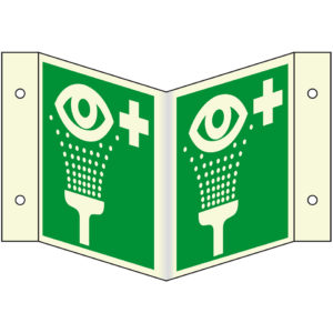 PERMALIGHT® plus ERSTE HILFE ZEICHEN Augenspüleinrichtung – Nasenschild