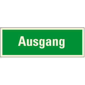 PERMALIGHT® plus FLUCHTWEGSCHILD & RETTUNGSZEICHEN "Ausgang"