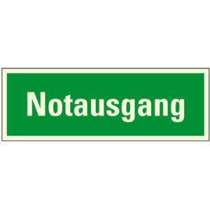 PERMALIGHT® plus FLUCHTWEGSCHILD & RETTUNGSZEICHEN "Notausgang"