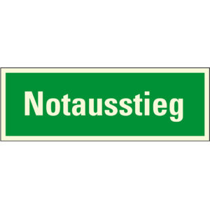 PERMALIGHT® plus FLUCHTWEGSCHILD & RETTUNGSZEICHEN "Notausstieg"