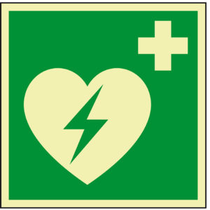 PERMALIGHT® power ERSTE HILFE ZEICHEN Automatisierter Externer Defibrillator (AED)