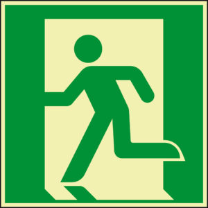 PERMALIGHT® power FLUCHTWEGSCHILD & RETTUNGSZEICHEN Notausgang links