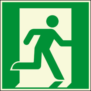 PERMALIGHT® plus SICHERHEITSMARKIERUNG Bodenzeichen Notausgang rechts