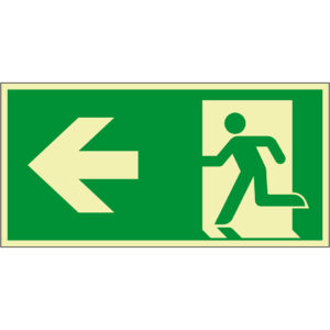 PERMALIGHT® power FLUCHTWEGSCHILD & RETTUNGSZEICHEN Notausgang links