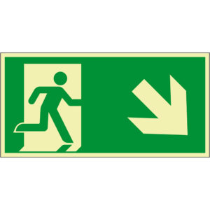 PERMALIGHT® power FLUCHTWEGSCHILD & RETTUNGSZEICHEN Notausgang rechts
