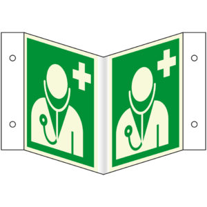PERMALIGHT® plus ERSTE HILFE ZEICHEN Arzt – Nasenschild
