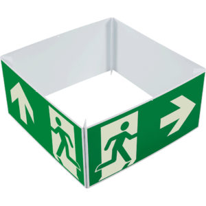 PERMALIGHT® plus FLUCHTWEGSCHILD & RETTUNGSZEICHEN Notausgangswürfel