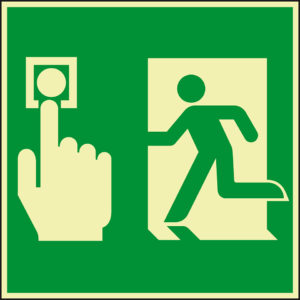 PERMALIGHT® power FLUCHTWEGSCHILD & RETTUNGSZEICHEN Notausgang Fluchttüranlage ohne Zeitverzögerung