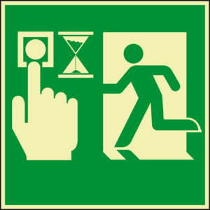 PERMALIGHT® power FLUCHTWEGSCHILD & RETTUNGSZEICHEN Notausgang Fluchttüranlage mit Zeitverzögerung – Bild 1