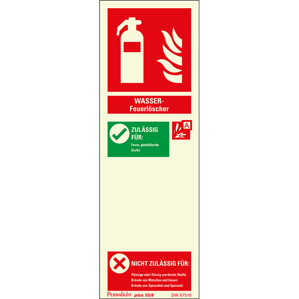 VSafety Feuerlöscher-Schild „Fire Assembly Point“ – 100 X 150 Mm, 2 Mm Starker Kunststoff | EN ISO 7010 Konform