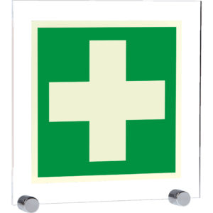 PERMALIGHT® plus ERSTE HILFE ZEICHEN Erste Hilfe Kreuz – mit Klemmbefestigung