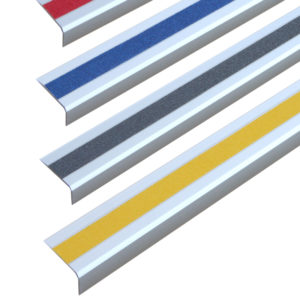 ALUMINIUM Treppenkantenprofil mit m2-Antirutschbelag™ UNIVERSAL