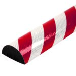 C+ reflektierend rot_weiss Quadratisch